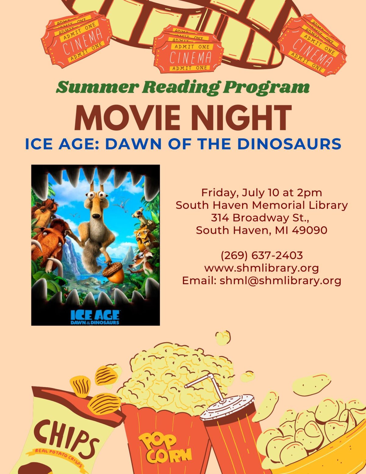 2026 srp movie night 7 10 2026 flyer