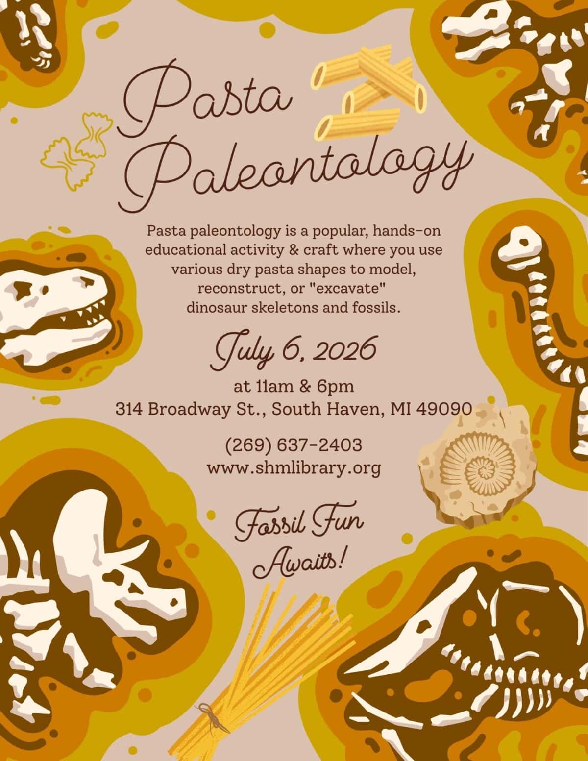 2026 srp pasta paleontology 7 6 2026 flyer