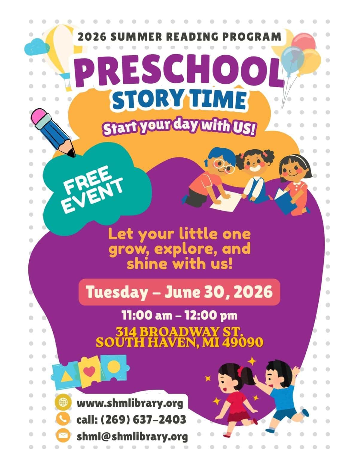 2026 srp preschool story time 6 30 2026 flyer v.1