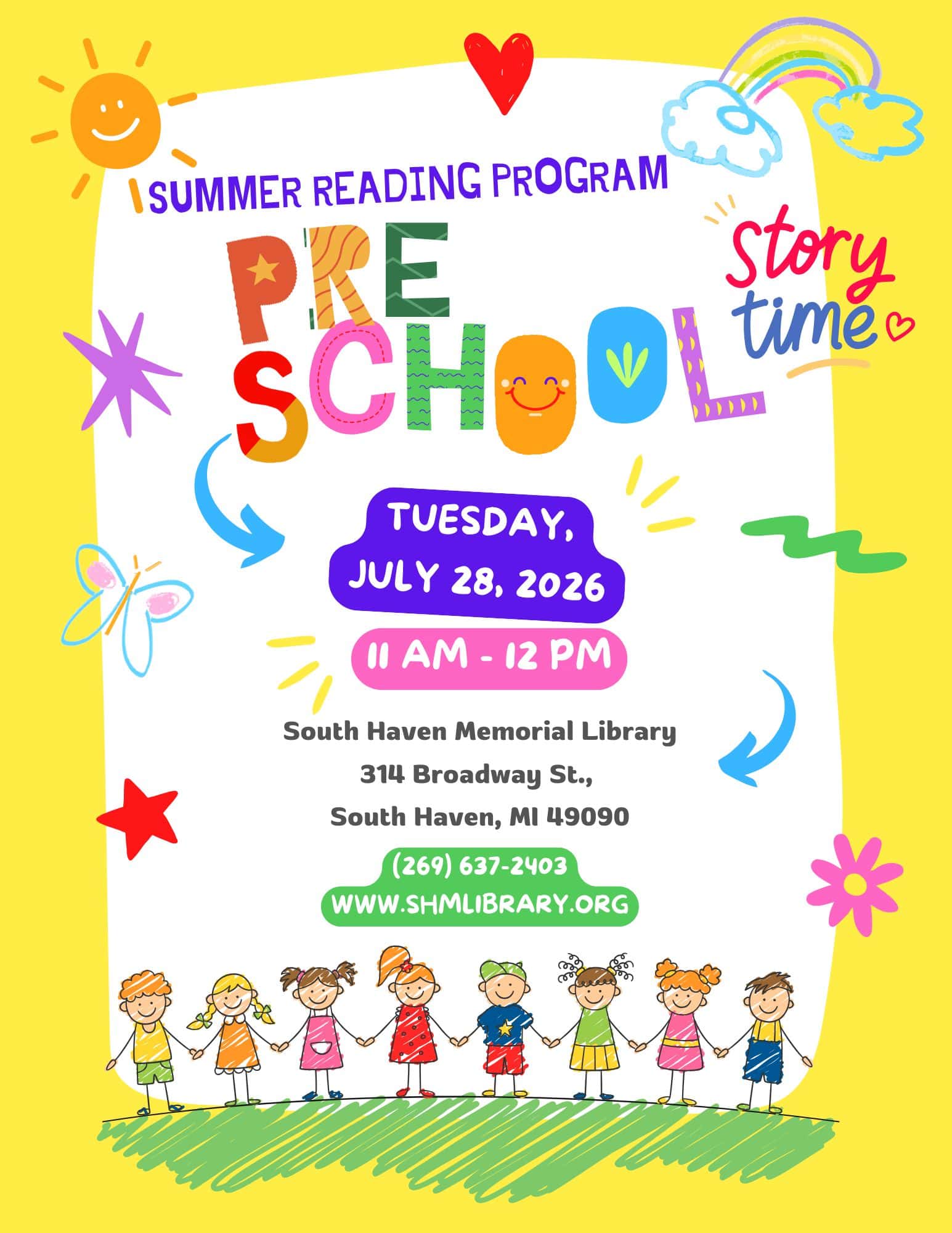 2026 srp preschool story time 7 28 2026 flyer