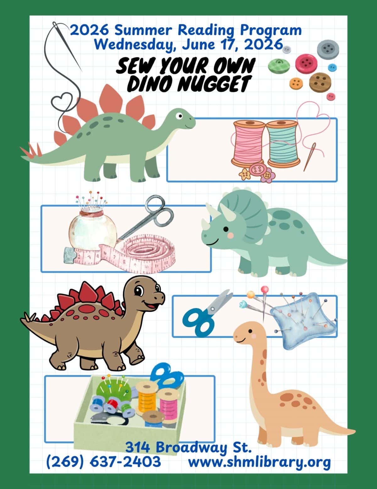 2026 srp sew your own dinosaur 6 17 2026 flyer