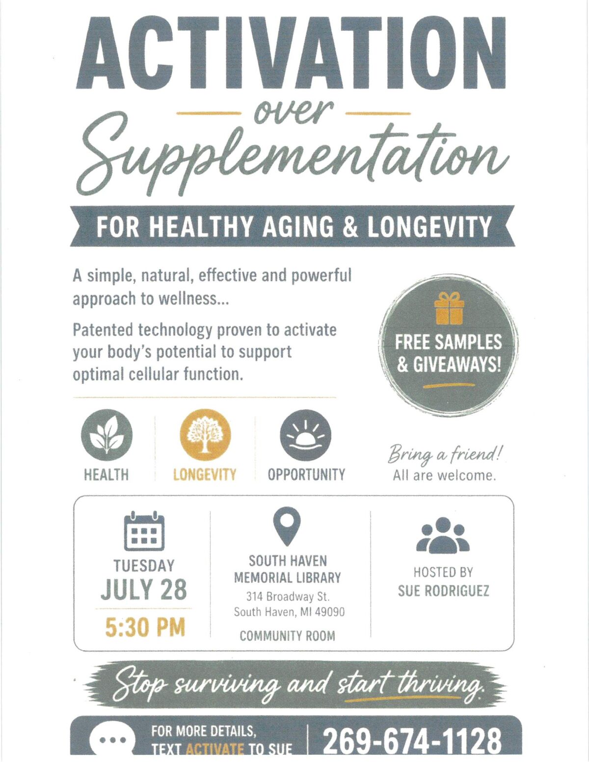 activation over supplementation 7 28 2026