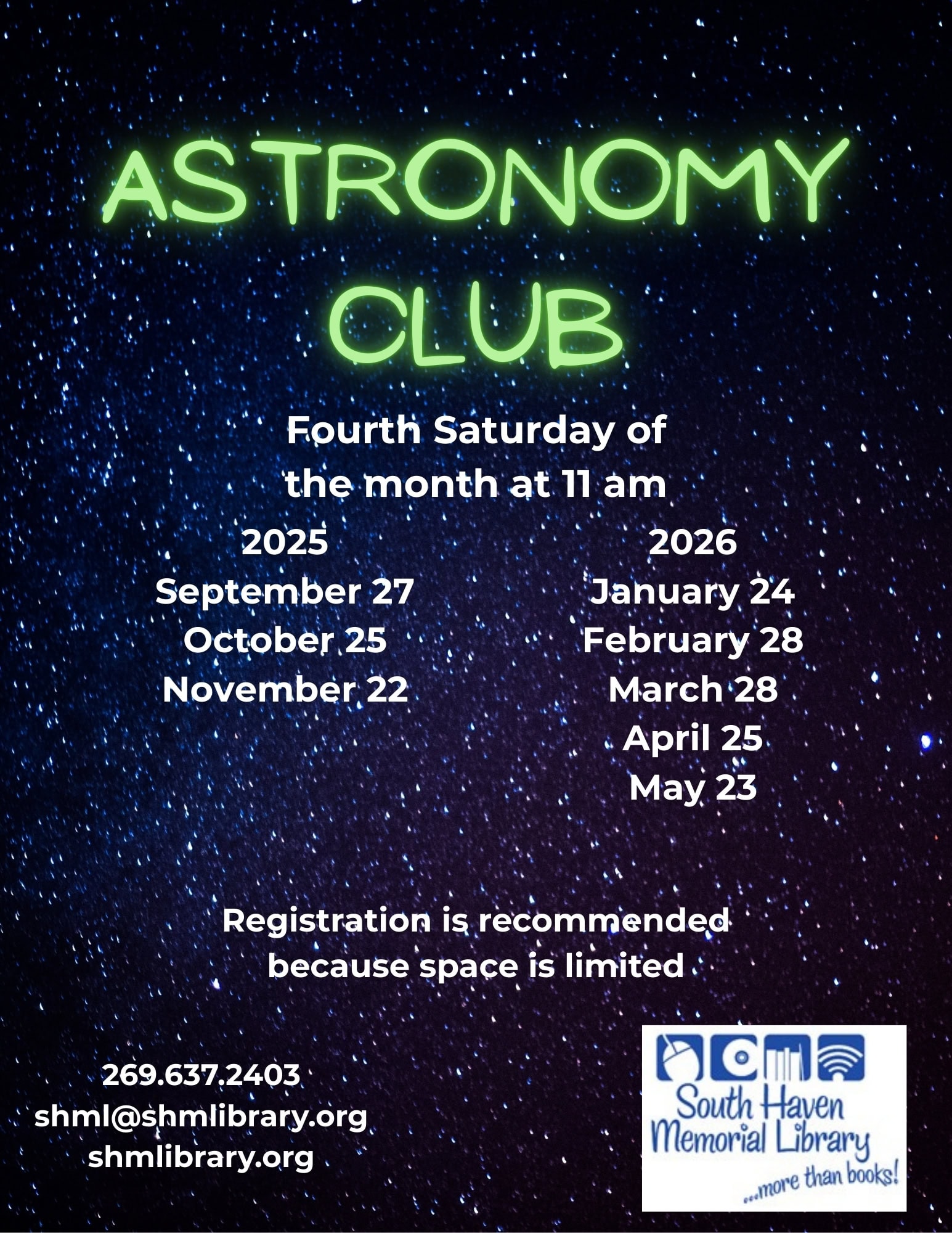 astronomy club 25 26