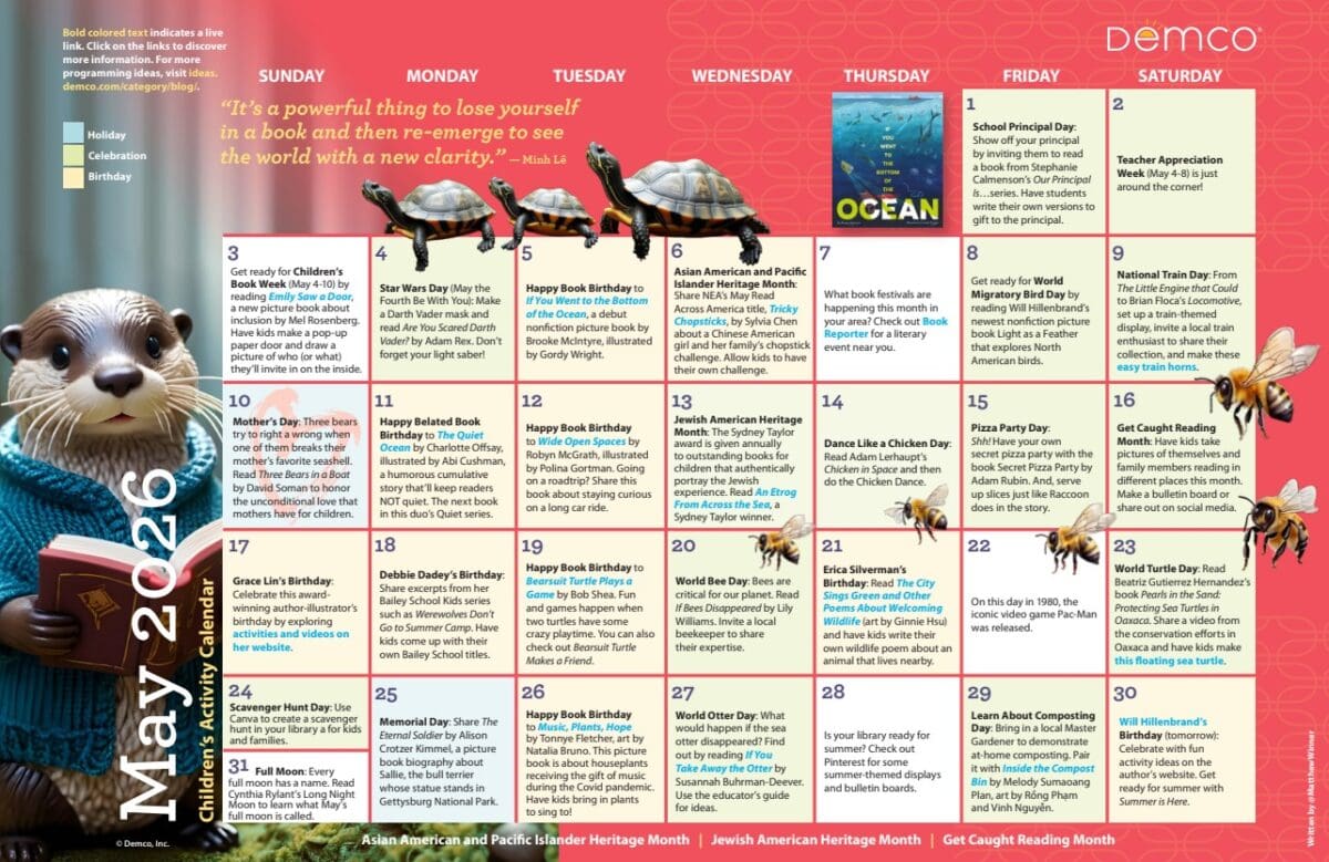 children's activity calendar may 2026
