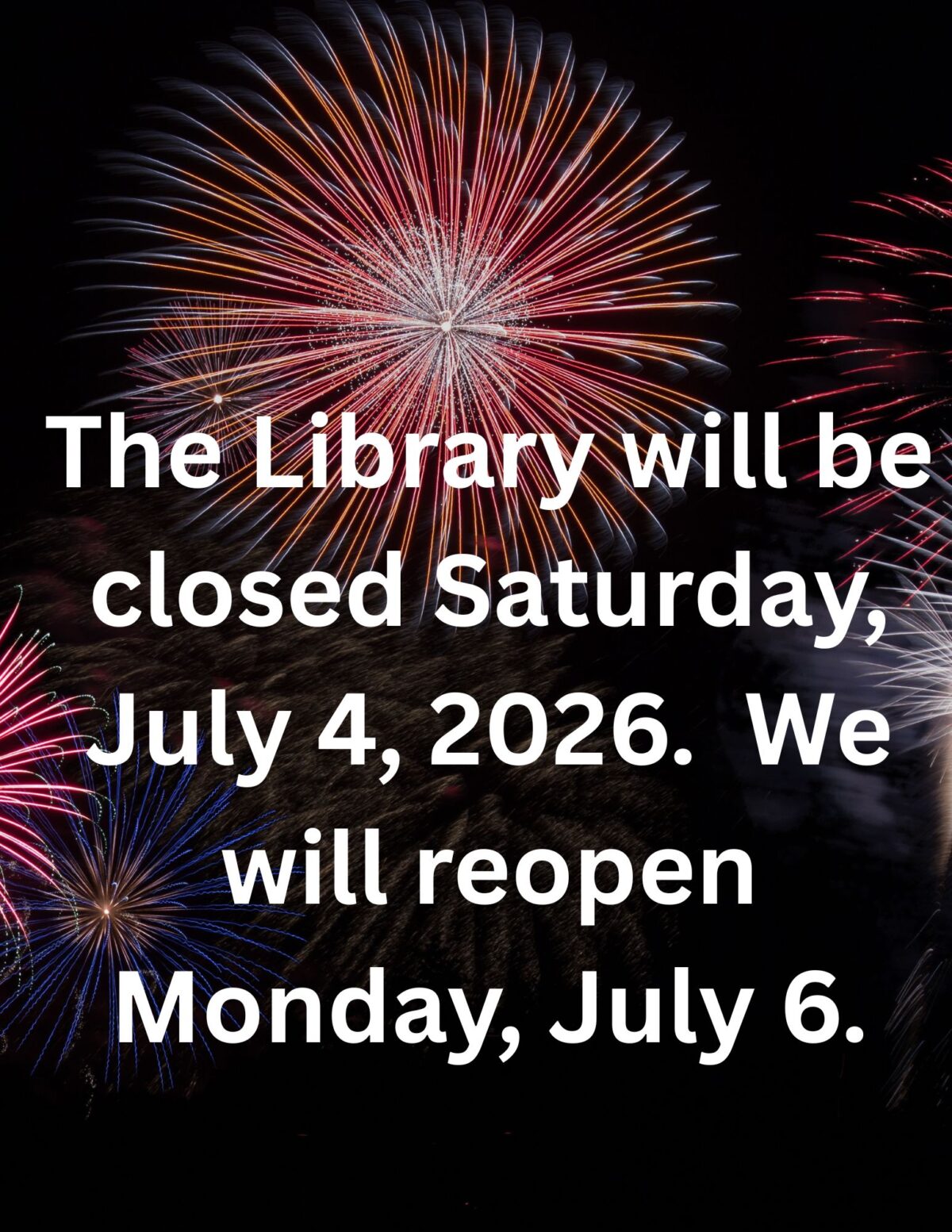 closed 4 july
