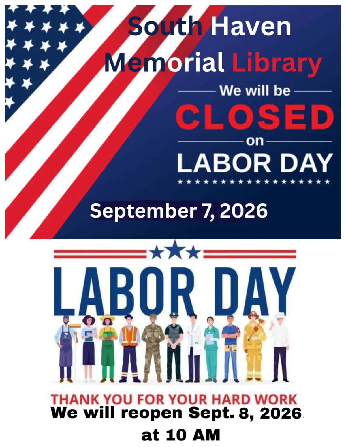 closed labor day 9 7 2026