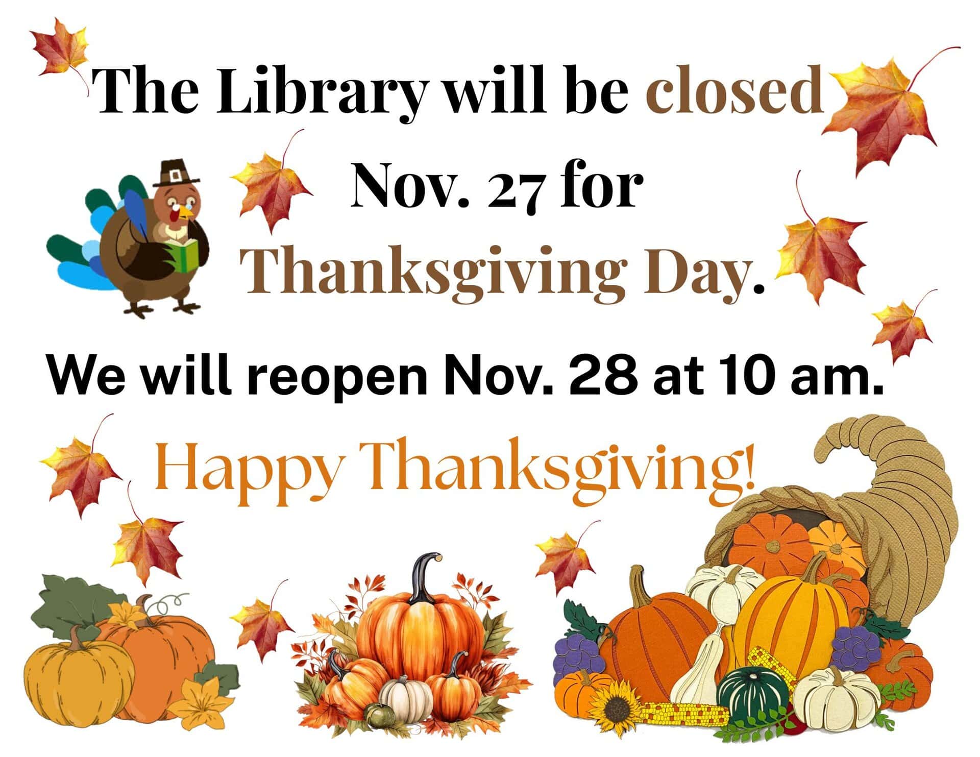 closed thanksgiving