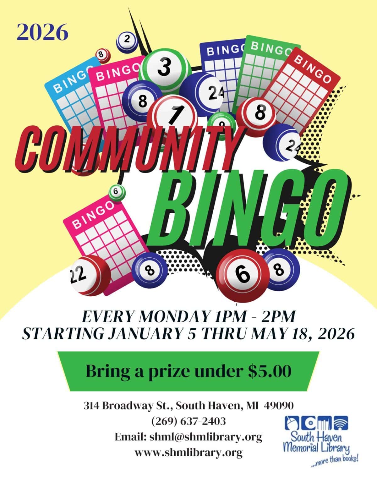 community bingo 2026 flyer