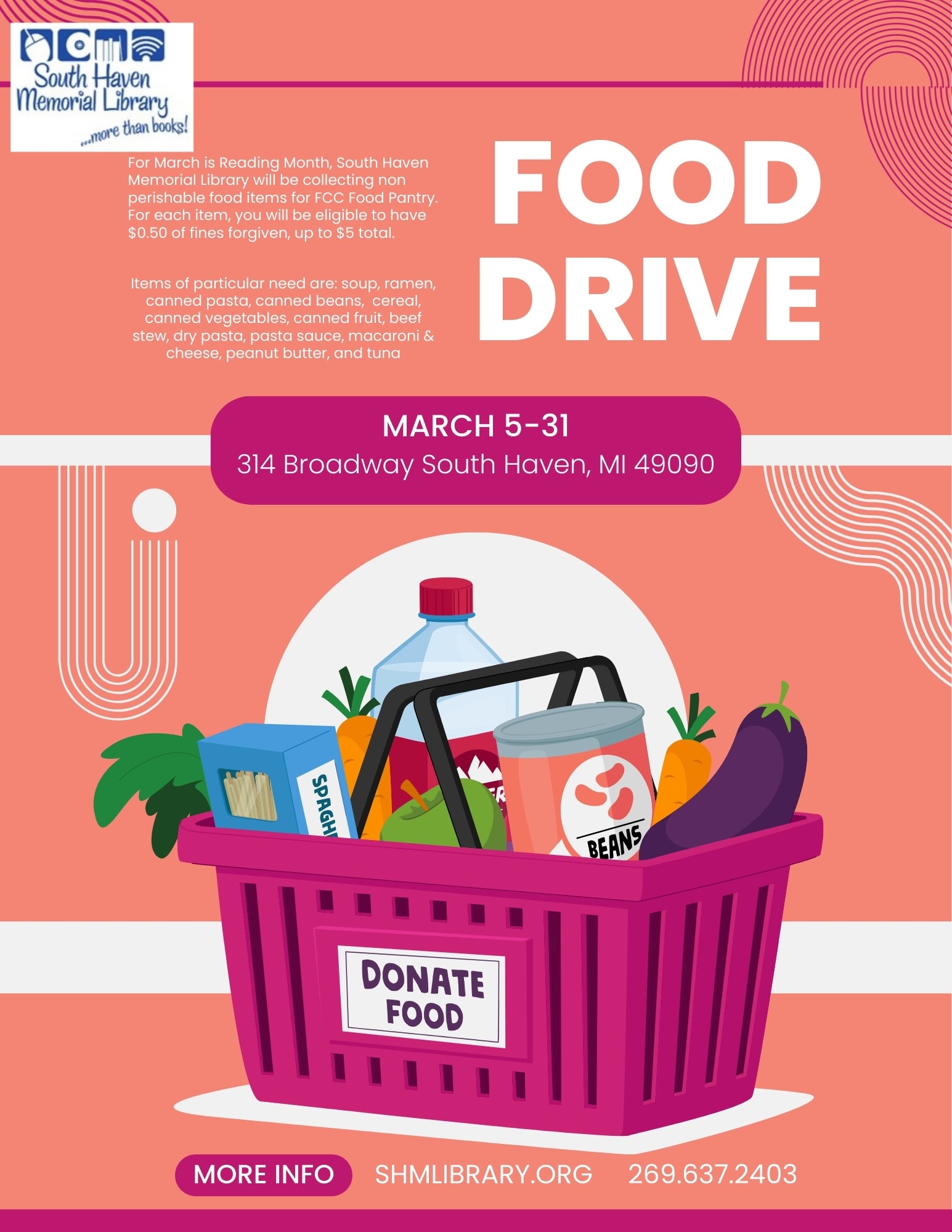 March Reading Month - Food Drive