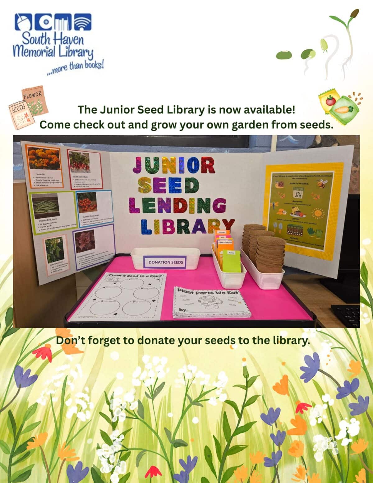 junior seed library flyer