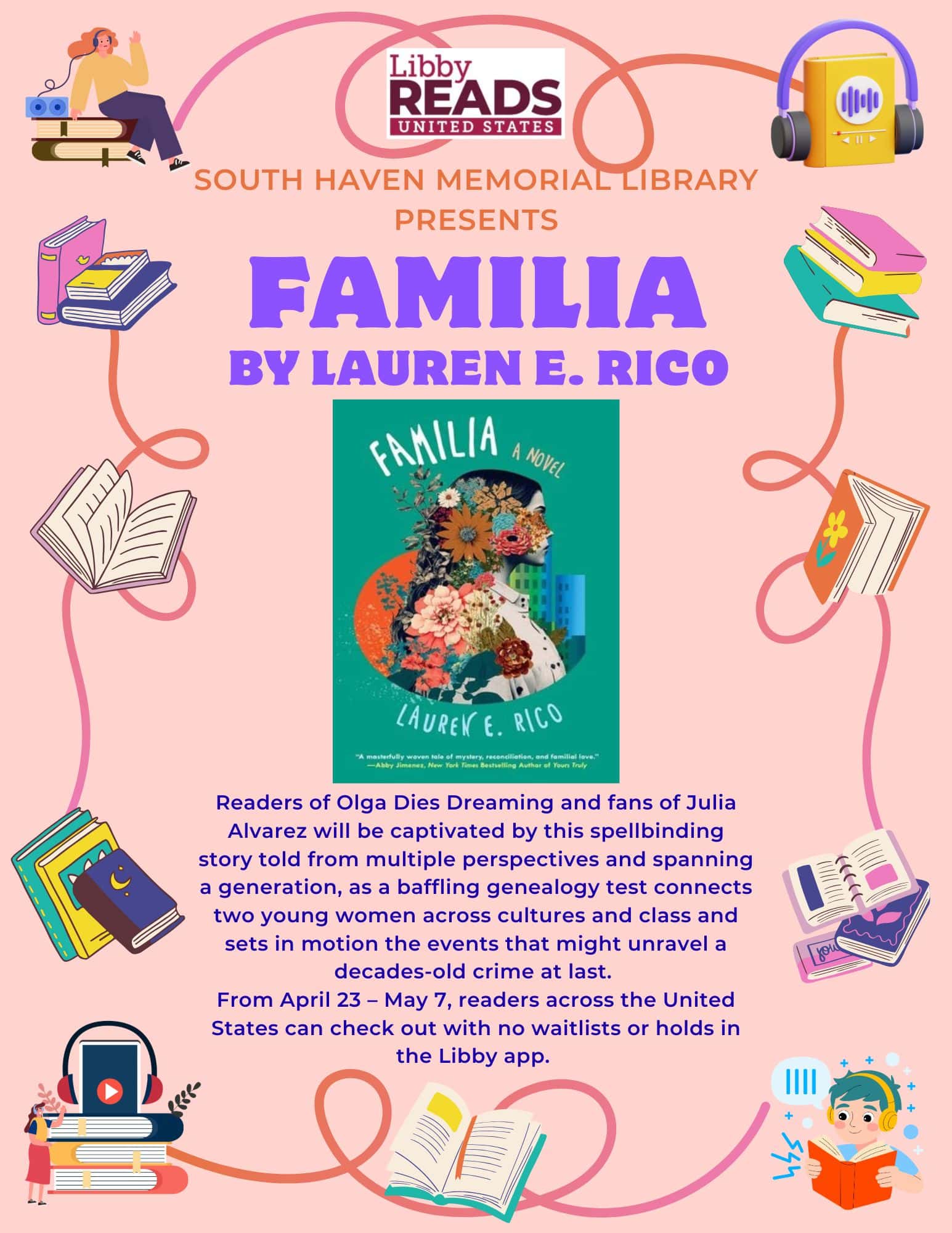 libby reads us & shml bk familia april 23 may 7, 2026 flyer