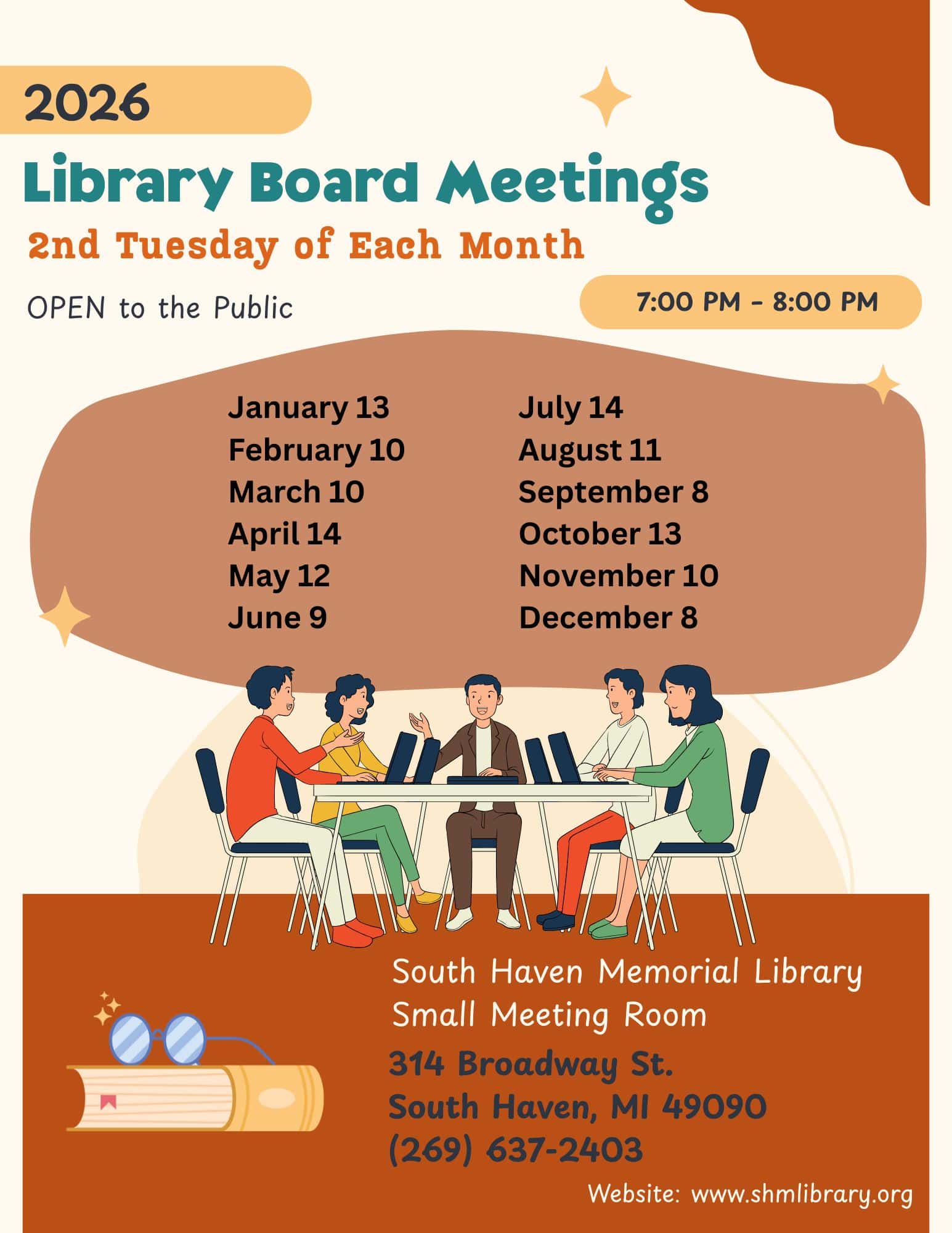 2026 Library Board Meetings