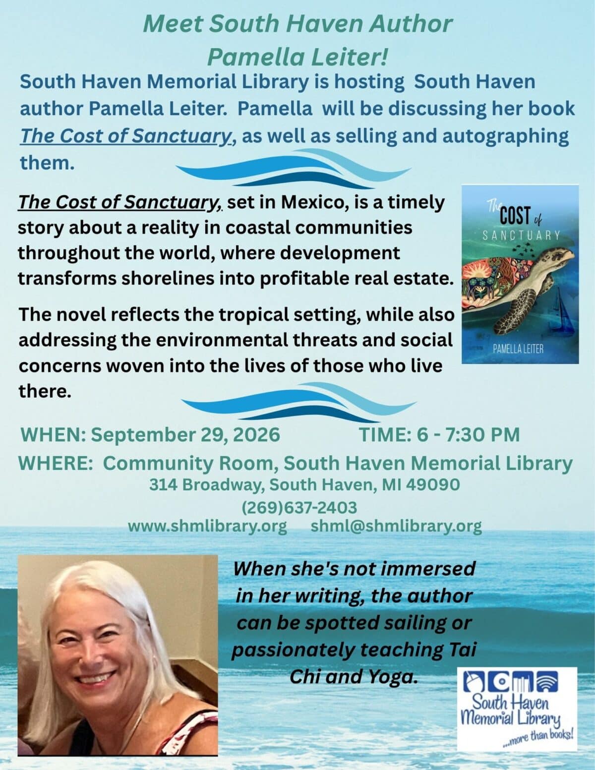 meet south haven author pamella leiter