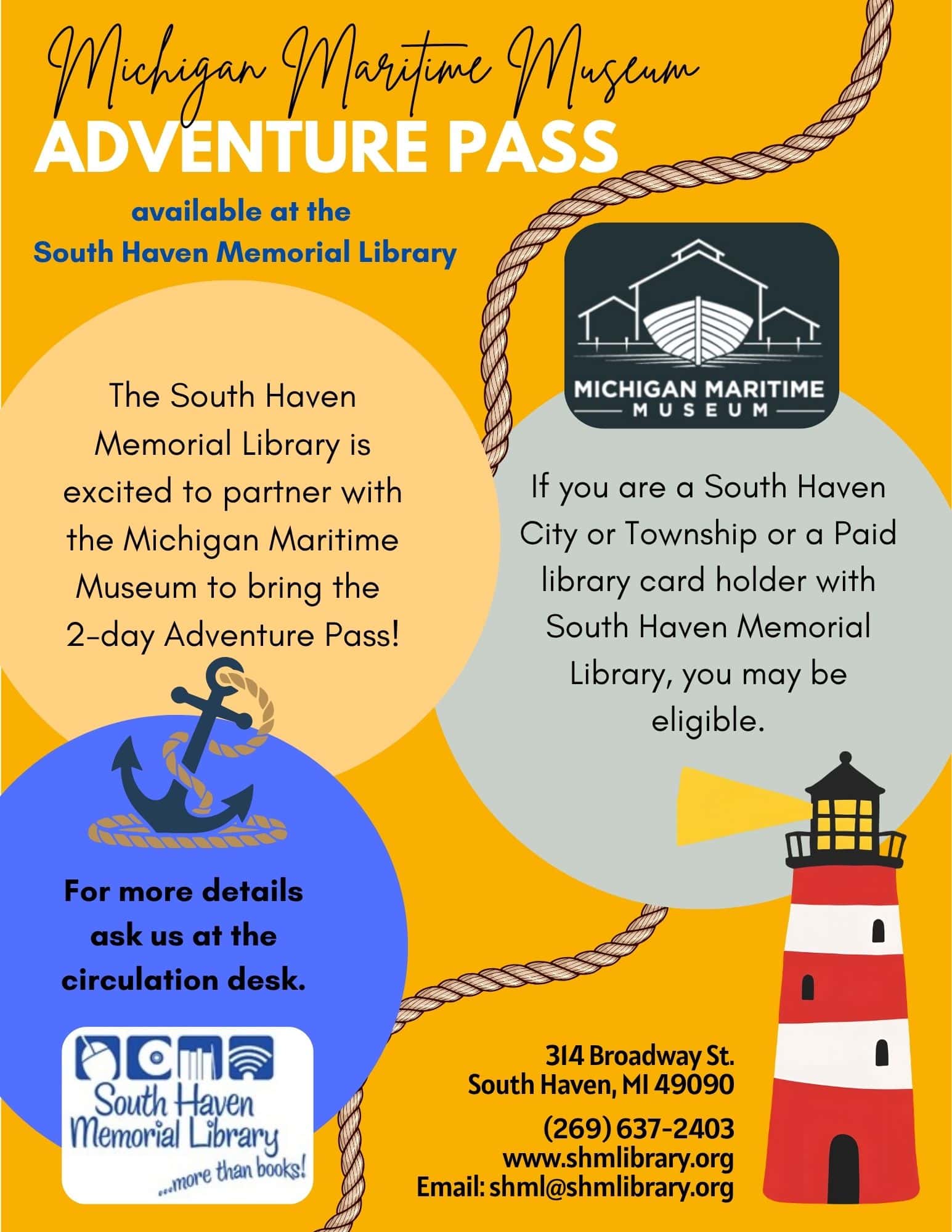 michigan maritime museum adventure pass flyer sept 2026 rev.1