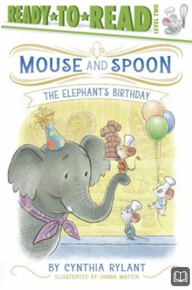 mouse and spoon the elephant's birthday