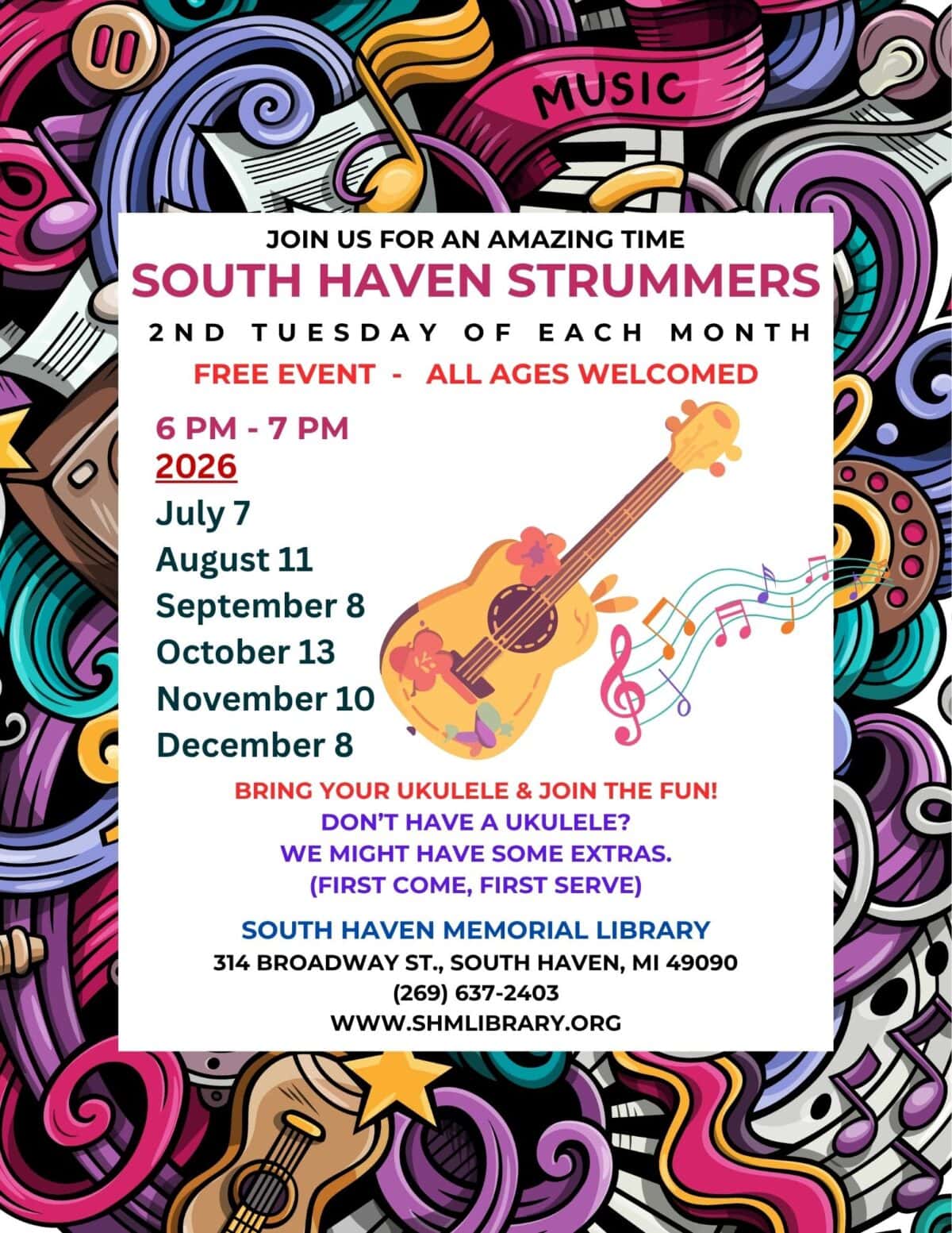 sh strummers july dec 2026 flyer
